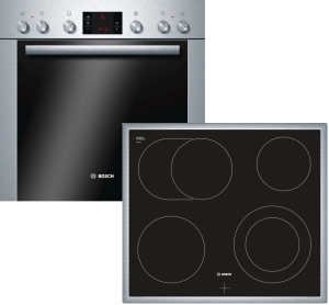 Bosch Bosch Set HND72CS50 bestehend aus: HEA73B250+NKN645G17 Pyrolyse 9 Heizarten