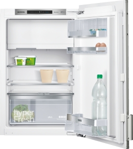 Siemens KF22LAF30 mit weißer Türfront und Alu Dekorrahmen
