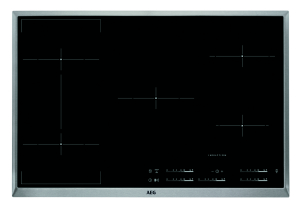 AEG HKL85510 XB 5-fach Induktionskochfeld 80cm Bridge-Funktion Hob² Edelstahlrahmen
