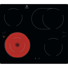 LRD64062IK Glaskeramikkochfeld herdgebunden 60cm Br&auml;terzone rahmenlos aufliegend/fl&auml;chenb&uuml;ndig