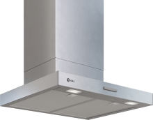 D65BCC2L0 Wandhaube 60cm Metall-Optik LED-Beleuchtung Drucktasten