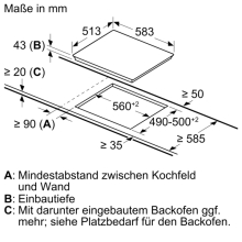 MR 1342 N ( M13R42N2 ) Einbau-Glaskeramikfeld nur in Verbindung mit passenden Herd