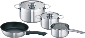 Bosch HEZ390042 4-er Set best aus 3 Töpfe + 1 Pfanne