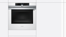 Siemens - Backofen HB634GBW1 wei 13 Heizarten TFT-Display A+