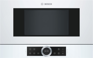 Bosch BFR634GW1 Einbau-Mikrowelle weiß f.60cm breite u.38cm hohe Hänge-und Hochschränke Rechtsanschlag