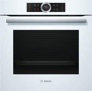 Bosch - HBG635BW1 Einbaubackofen weiß mit AutoPilot 13Heizarten 30-300Grad EcoClean-Rückwand A+