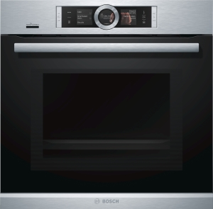 Bosch HNG6764S6 Einbaubackofen 60cm mit Mikrowelle u.Dampfstoßf.14 Heizungsarten PerfectBake Backsensor