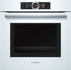 Bosch - HNG6764W6 Einbaubackofen wei mit Mikrowelle u.Dampfsto Pyrolyse