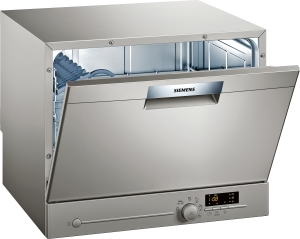 Siemens - SK26E821EU  speedMatic Compact-Geschirrspler  Auftischgert - Silver Inox