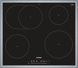 Siemens - EH645FFB1E Edelstahl 60 cm Induktions-Kochstelle, Glaskeramik
