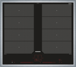 Siemens - EX645LXC1E Edelstahl 60 cm Induktions-Kochstelle, Glaskeramik