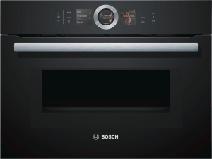 Bosch - CMG676BB1 Kompaktbackofen mit Mikrowelle 45cm vulkan schwarz