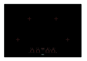 AEG HK874400IB 4-fach Induktionskochfeld 80cm Pure-Design Power-Funktion flächenbündig