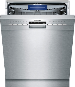 Siemens SN436S03ME Unterbaugeschirrspüler mit Edelstahlfront Besteckschublade 46dB A++