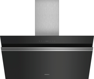 LC91KWP60 Schwarz mit Glasschirm Wand-Esse, 90 cm 950m³/h Randabsaugung LED A+