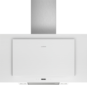 Siemens LC97FLP20 Weiß mit Glasschirm Wand-Esse, 90 cm 730m³/h LED Vertikal-Design