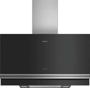 Siemens LC97FVP60 Schwarz mit Glasschirm Wand-Esse, 90 cm Vertikal-Design 730m³/h LED