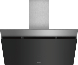 Siemens LC98KPQ60 Schwarz mit Glasschirm Wand-Esse, 90 cm