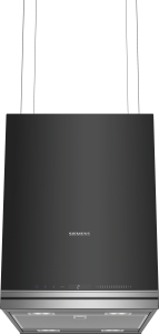 Siemens LF31IVV60 Schwarz mit Glasschirm Insel-Esse, 37 cm 510m³/h nur für Umluft