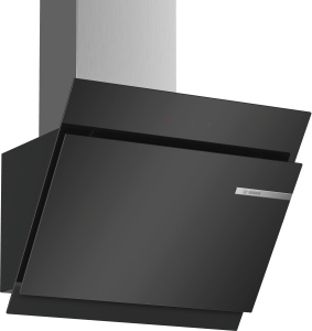 Bosch DWK67JM60 Wandesse, 60 cm Schräg-Essen-Design schwarz 730 cbm/h LED-Modul A+