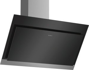 Bosch DWK97HM60 Wandesse, 90 cm Schräg-Essen-Design schwarz 680 cbm/h LED-Modul