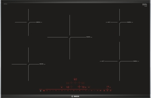 Bosch - PIV875DC1E    Edelstahl, ComfortProfil 80 cm Induktionskochfeld Glaskeramik