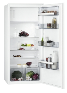 AEG SFB51221AS A++ Einbaukühlschrank mit Gefrierfach, 123cm Nischenhöhe, Schlepptür-Technik
