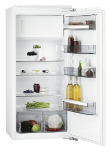AEG SFB61221AF A++ Einbaukühlschrank mit Gefrierfach, 123cm Nischenhöhe, Festtür-Technik