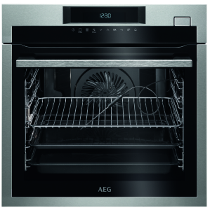 AEG BSE774220M SteamCrisp Backofen mit Dampfunterstützung, 60cm hoch, Pyroluxe Plus A+