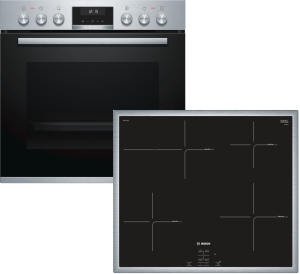 Bosch HND615LS60 Herd-Set mit Induktion ( bestehend aus HEA5174S1 + NIF645CB1E ) AutoPilot10 3fach Auszug
