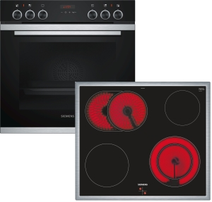 Siemens PQ211KA00 (SET: EA645GN17 + HE273ABS0 ) Einbau-Herdset mit Pyrolyse 5Heizarten