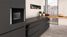 HWB53 (HLAWD53N0) Einbau-Mikrowelle schwarz für 60cm breite u.38cm hohe Hochschränke