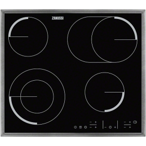 Zanussi - ZEV6646XBA Glaskeramik Kochfeld  60 cm Edelstahlrahmen