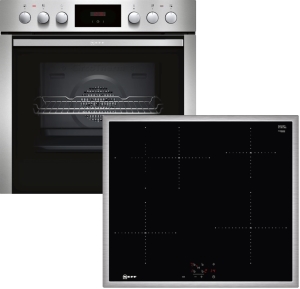 Neff - XE4i (E1CCD2AN1 + M46BR60N0 ) Einbauherd-Set mit Induktionskochfeld