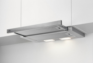 AEG DPB2621S Flachschirmhaube 60cm breit - Einbaumaße und Maßzeichnung unbedingt beachten!