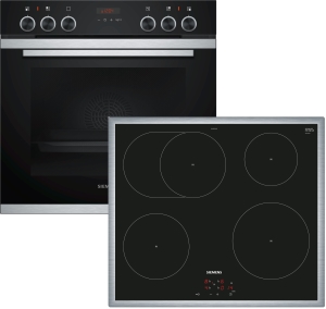 Siemens PQ211IA01Z ( HE273ABS1, EI645CFB1E, HZ531000 ) Herdset Induktion 5 Heizarten cookControl10 Pyrolyse LED-Display