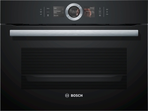 Bosch - CSG656RB7 Dampfbackofen 45 cm HomeConnect  BoschAssist  TFT-Touchdisplay  Vulkan Schwarz