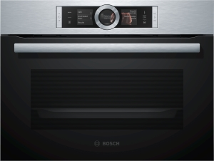 CSG636BS3 Dampfbackofen 45 cm BoschAssist TFT-Touchdisplay 12 Heizarten Edelstahl