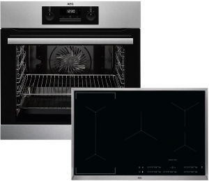 AEG BPB337-1 ( BPB331020M + IKE85441XB + TR1LFV ) Einbau-Backofenset