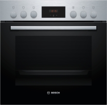 Bosch HEF133BS1 Einbauherd kochfeldgebunden Edelstahl 5 Heizarten EcoClean LED-Display