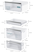 KI86VVSE0 Einbau Kühl-Gefrier-Kombi 178 cm Nische hyperFresh LED lowFrost Schlepptürtechnik EEK:E