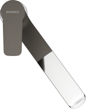 Schock DAJA Asphalt ( 522120GAS ) Chrom pulverbeschichtet Asphalt Ausziehbarer Auslauf HD Schwenkb. 120°