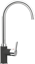 SIMI Onyx ( 505000GON ) Chrom pulverbeschichtet Onyx Festauslauf Hochdruck Schwenkbereich 360°