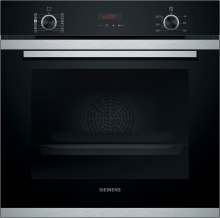 Siemens HR274ABS0 Backofen mit Dampfunterstützung Edelstahl Pyrolyse cookControl10 LED Display
