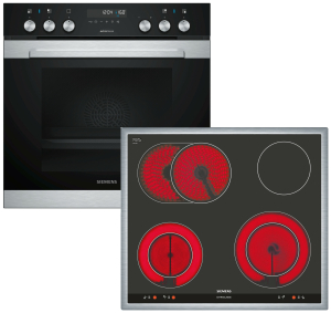 Siemens MKP3KB62 (HE378HBS0 + EA645GH17M) extraKLASSE (MK) Herdset Pyrolyse cookControl30 Backwagen