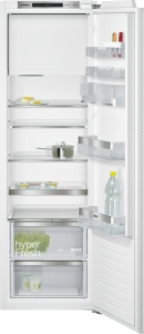 KI82LAFF0 Einbau Kühlschrank mit Gefrierfach 178 cm Nische Flachscharnier hyperFreshPlus varioShelf