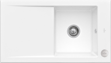 Villeroy & Boch 330702KGHL14 Timeline 50 Snow White Keramikspüle Excenterbetätigung Einbauspüle 50 cm Unterschrank