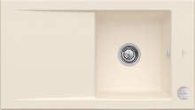 Villeroy & Boch 330702FU Timeline 50 Ivory Keramikspüle Excenterbetätigung Einbauspüle 50 cm Unterschrank