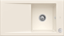 Villeroy & Boch 330702KRHL1 Timeline 50 Crema Keramikspüle Excenterbetätigung Einbauspüle 50 cm Unterschrank