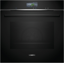 Siemens HB736G1B1 Einbau Backofen 60 cm, Schwarz, Edelstahl, TFT Touchdisplay, Backofenassistent, ecoClean